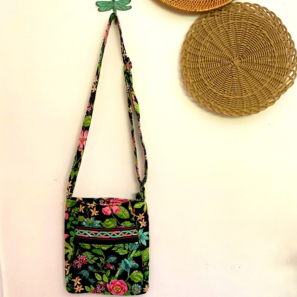 Vera Bradley Retired Botanica Spring 2007 Hipster Crossbody Bag
